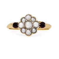 Victorian Seed Pearl Ring with English Hallmarks | Alpine Valley from Trumpet & Horn