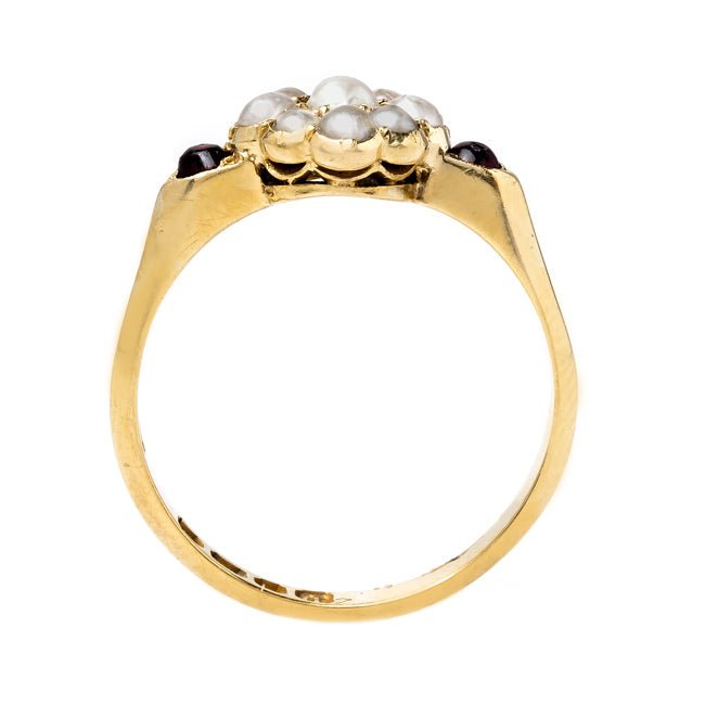 Victorian Seed Pearl Ring with English Hallmarks | Alpine Valley from Trumpet & Horn