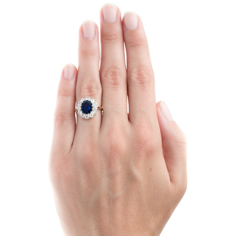 Deep Blue Sapphire Engagement Ring | Anacapa from Trumpet & Horn