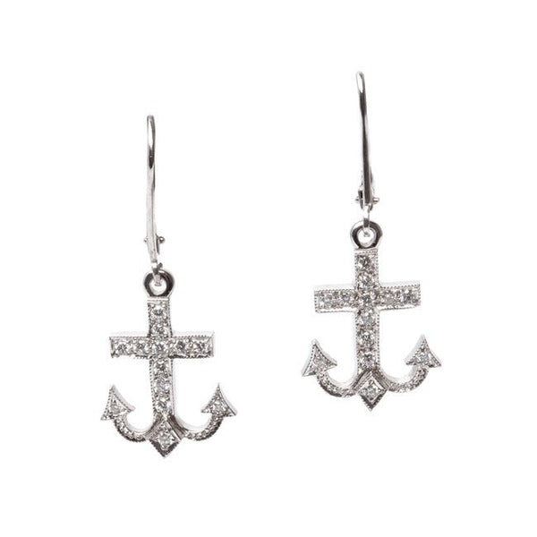 Vintage Inspired Anchor Earrings | Seaside Earrings from Trumpet & Horn