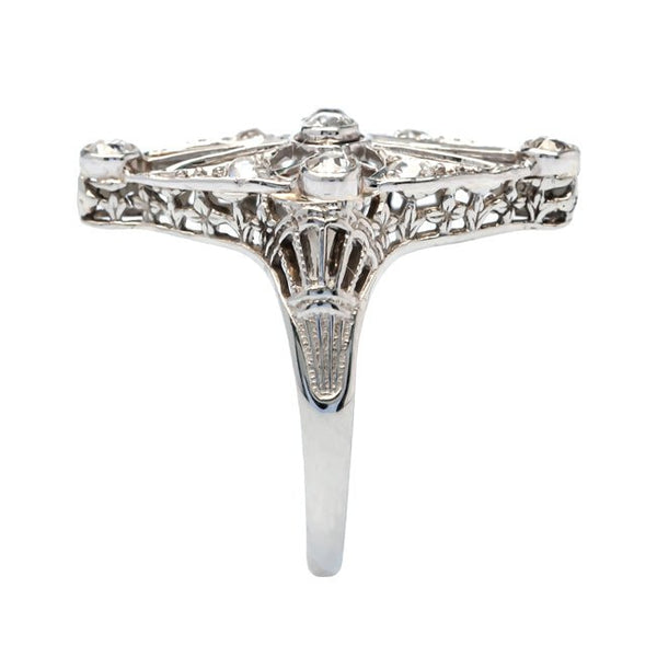 Anniston vintage Edwardian diamond ring from Trumpet & Horn