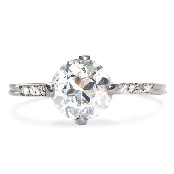 Vintage Diamond Engagement Ring | Art Deco Diamond Wedding Ring |