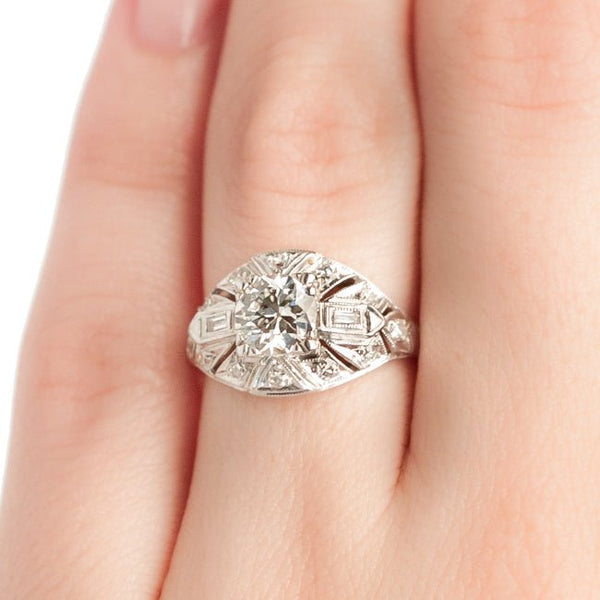 Vintage Art Deco Diamond Engagement Ring | Apple Valley from Trumpet & Horn