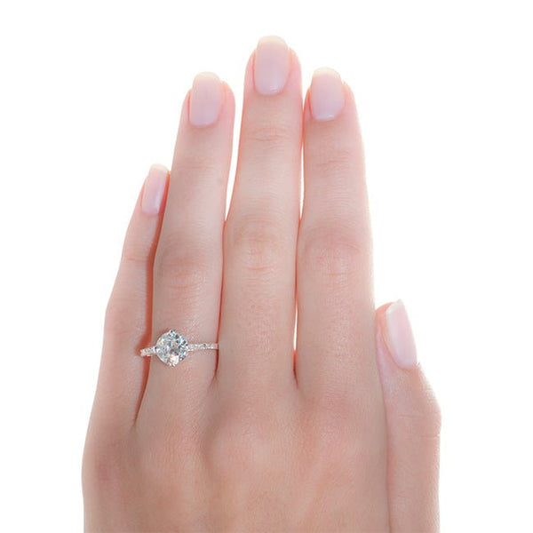 Vintage Diamond Engagement Ring | Art Deco Diamond Wedding Ring |