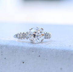 Stunning 2.37ct Old European Cut Diamond Vintage Engagement Ring | Henrietta Park