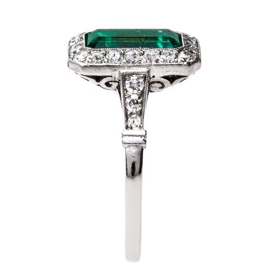 Classic Art Deco Emerald Ring | Avalon Park from Trumpet & Horn