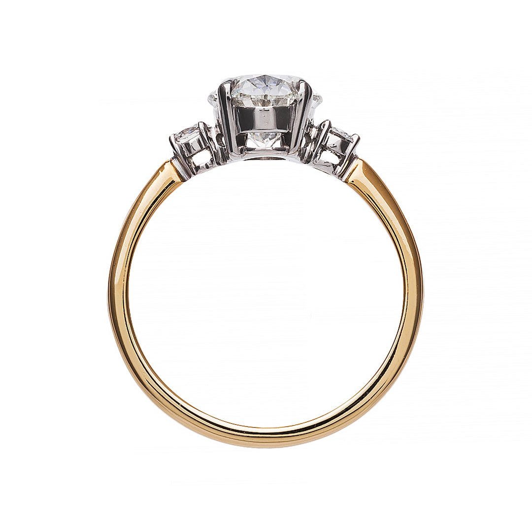 Baca Rings Dreamy Oval Cut Three Stone Engagement Ring | Bacalar – Trumpet & Horn