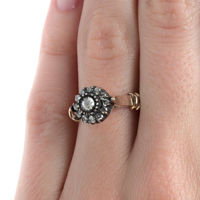 Vintage-Inspired Rose Cut Diamond Halo Engagement Ring | Bairnsdale from Trumpet & Horn