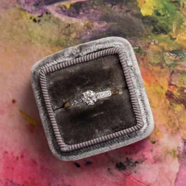 Timeless Edwardian Era Diamond Engagement Ring | Battle Creek from Trumpet & Horn 