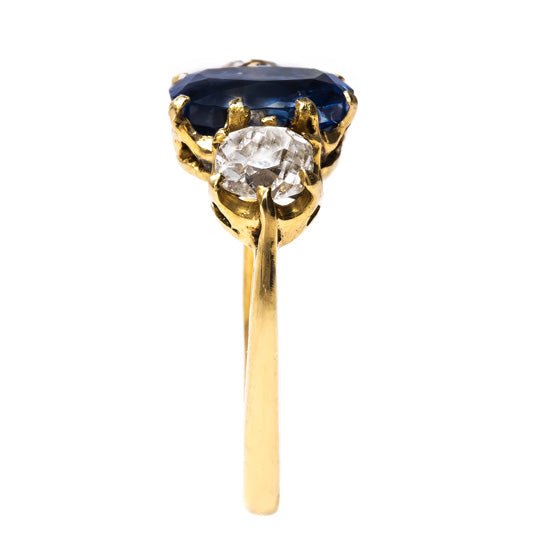 Dazzling Sapphire Ring with French Hallmarks | Bay Bridge from Trumpet & Horn
