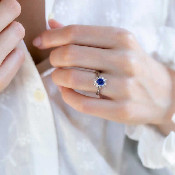 Dazzling Tiffany & Co Sapphire & Diamond Engagement Ring | Bayview