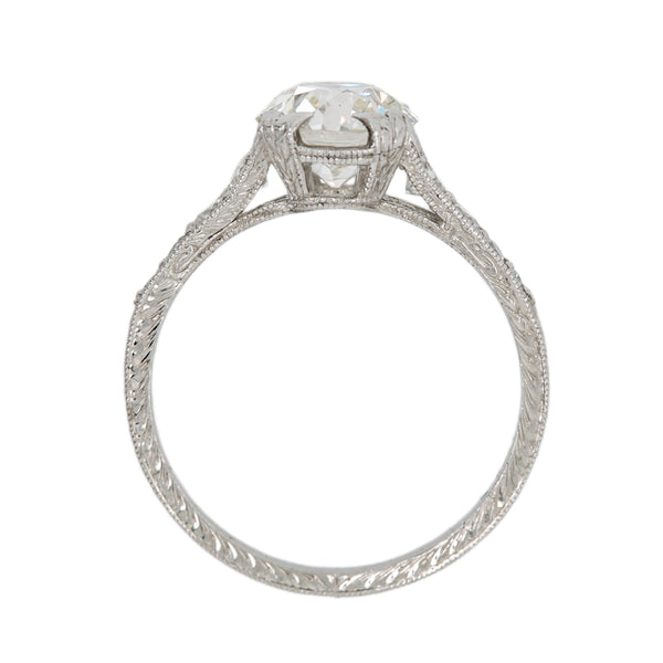 Gleaming White Edwardian-Inspired Diamond Engagement Ring