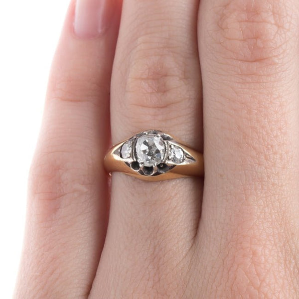 Bold Victorian Three Stone Ring | Beddingham from Trumpet & Horn