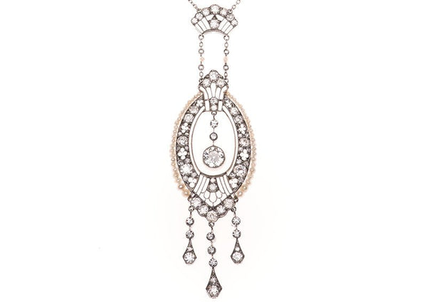 Belle Epoch Diamond Earrings & Necklace Set