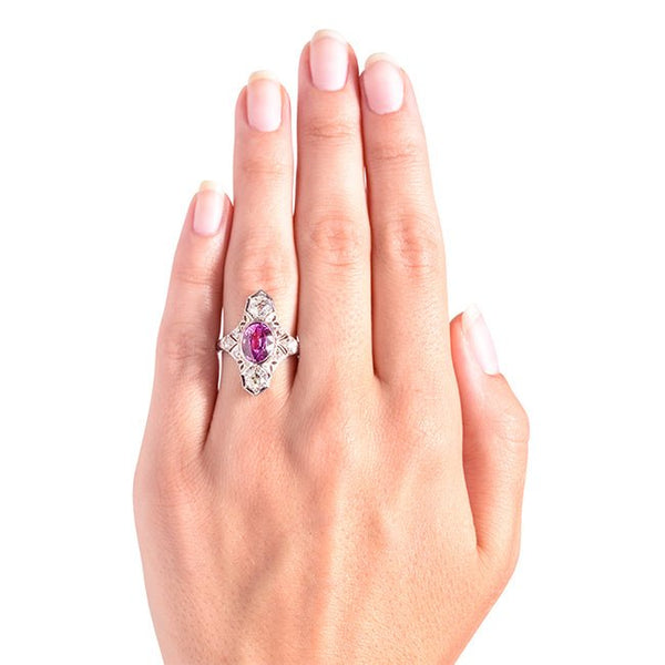 Vintage Unique Ruby Diamond Engagement Ring | Bennington from Trumpet & Horn