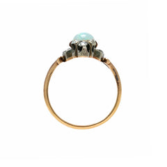 Whimsical Victorian Opal & Rose Cut Diamond Ring | Bermondsey