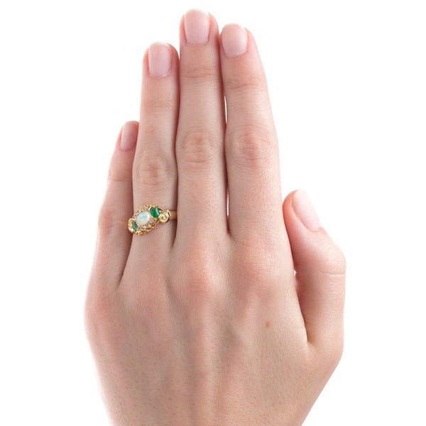 Whimsical Opal Ring with English Hallmarks | Birchcrest from Trumpet & Horn