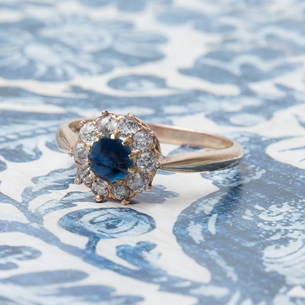 Cabochon Sapphire Halo Ring | Bluewell from Trumpet & Horn