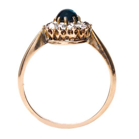 Cabochon Sapphire Halo Ring | Bluewell from Trumpet & Horn