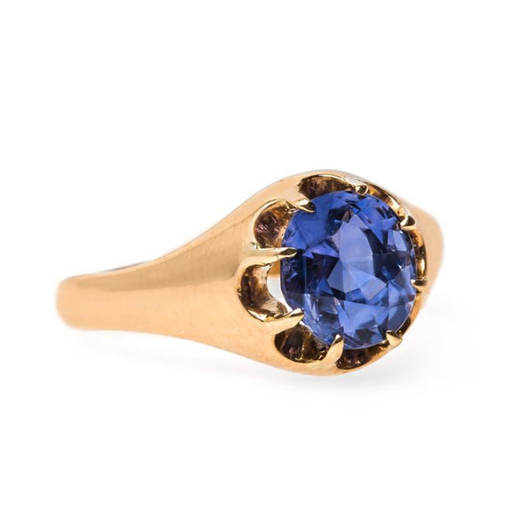 Effortless Sapphire Solitaire Engagement Ring | Bowery from Trumpet & Horn