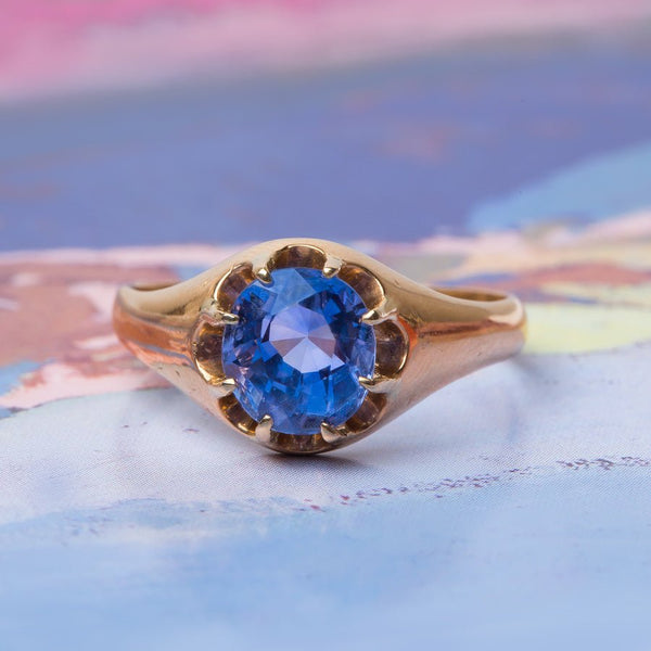 Effortless Sapphire Solitaire Engagement Ring | Bowery from Trumpet & Horn