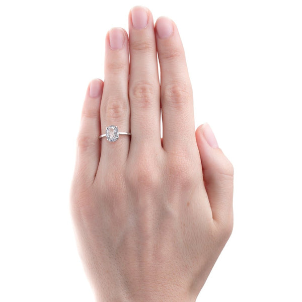 Delicate Oval Cut Solitaire Ring | Brisbane from Trumpet & Horn
