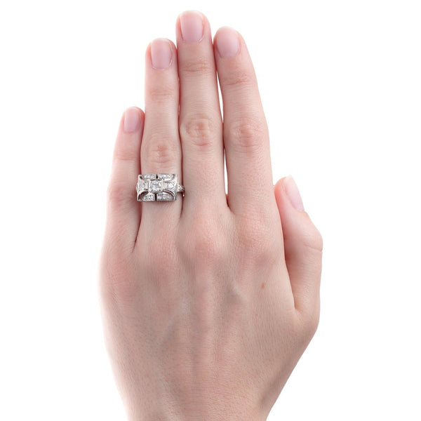 Bold and Geometric Art Deco Engagement Ring | Broxburn from Trumpet & Horn
