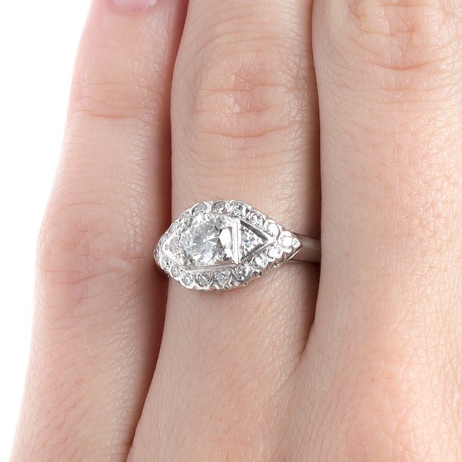 Classic Platinum and Diamond Art Deco Engagement Ring | Bromley from Trumpet & Horn