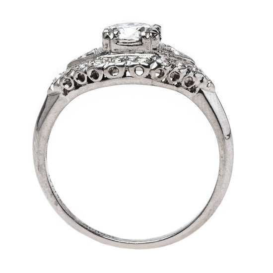 Classic Platinum and Diamond Art Deco Engagement Ring | Bromley from Trumpet & Horn