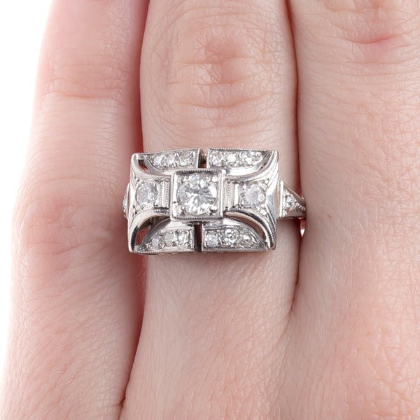 Bold and Geometric Art Deco Engagement Ring | Broxburn from Trumpet & Horn
