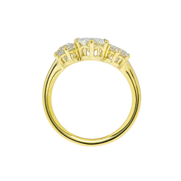 Fabulous and Flashy Three-Stone Diamond Engagement Ring | Provincetown