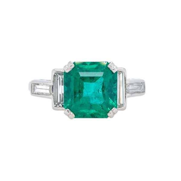 Perfect Mid-Century Emerald Ring with a BIG Look | Wintergreen