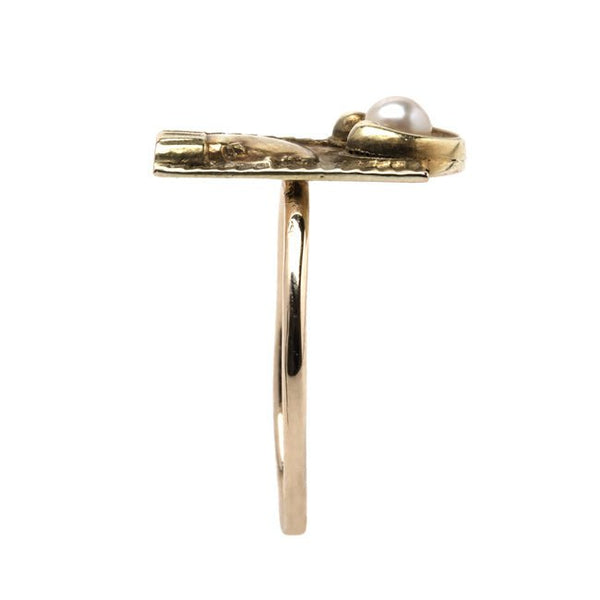 Unique Victorian Stick Pin with Egyptian Pharaoh Profile | Cairo from Trumpet & Horn