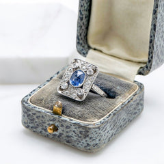 Antique Edwardian Vintage Diamond Engagement Ring