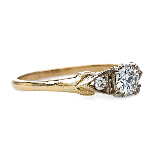 Refined Mixed Metal Retro Engagement Ring | Candlewood from Trumpet & Horn