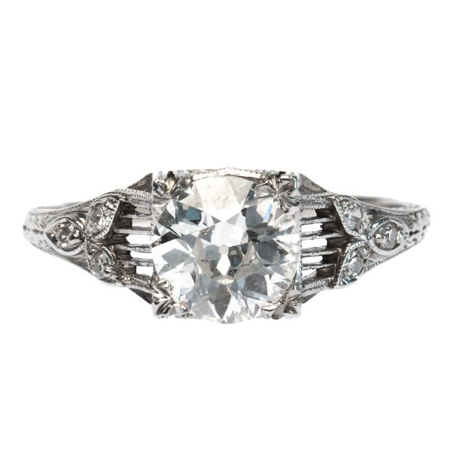 Vintage Art Deco Diamond Engagement Wedding Ring | Cardiff from Trumpet & Horn