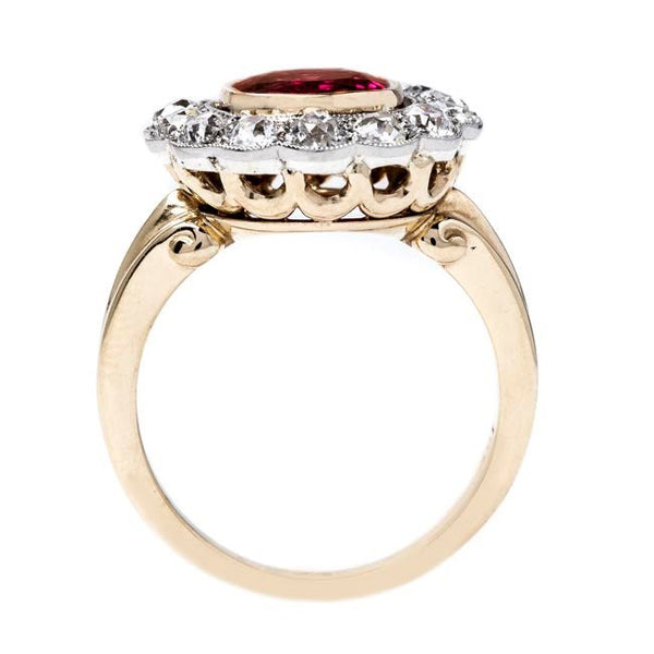 Beautifully Detailed Edwardian Ruby Ring | Cardinal Falls from Trumpet & Horn