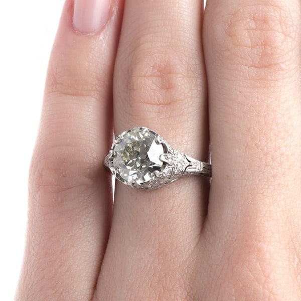 Incredible Over-the-Top Edwardian Era Diamond Engagement Ring | Carlton from Trumpet & Horn
