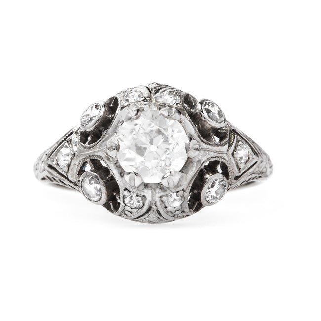 Intricate Edwardian Bombe Style Engagement Ring | Cassidy Park from Trumpet & Horn
