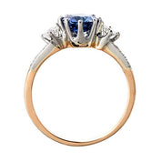 Beautiful Mixed Metal Sapphire Three Stone Ring | Castillo from Trumpet & Horn