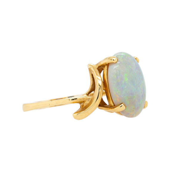 Playful & Colorful Mid-Century Opal & Diamond Ring | Rockhampton