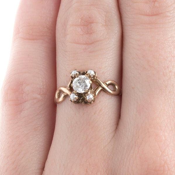 Dainty Vintage Art Nouveau Seed Pearl Ring | Chadwick from Trumpet & Horn