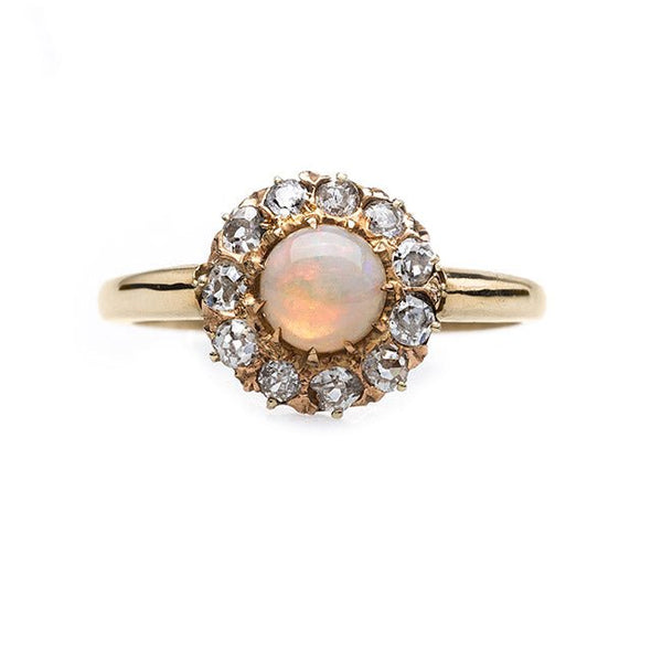 Delightful and Delicate Opal & Diamond Ring | Citrus Grove from Trumpet & Horn