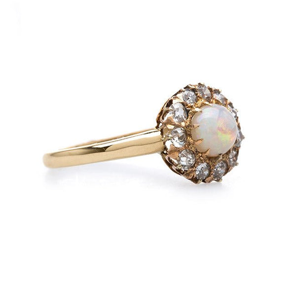 Delightful and Delicate Opal & Diamond Ring | Citrus Grove from Trumpet & Horn