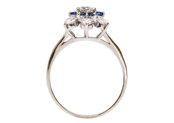 Vintage Sapphire Ring | Vintage Diamond and Sapphire Ring 