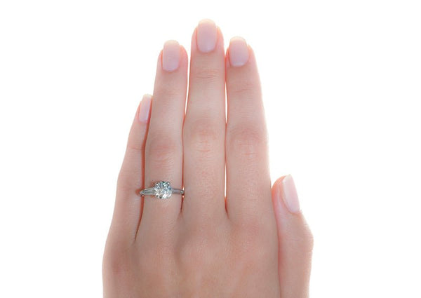 Vintage Engagement Ring | Vintage Three Stone Ring | Clarkton from Trumpet & Horn