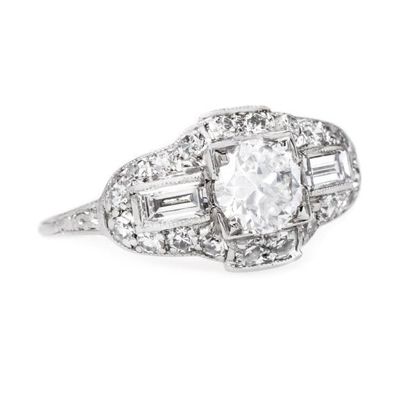 Exceptionally White Diamond Art Deco Ring | Colchester from Trumpet & Horn