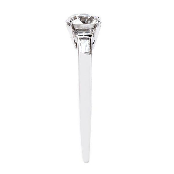 Classic and Refined Platinum Engagement Ring | Cooperstown from Trumpet & Horn
