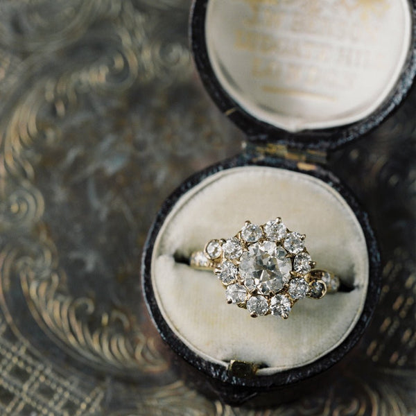 Antique Victorian Halo Ring | Cottonwood Springs from Trumpet & Horn | Photo by Laura Gordon