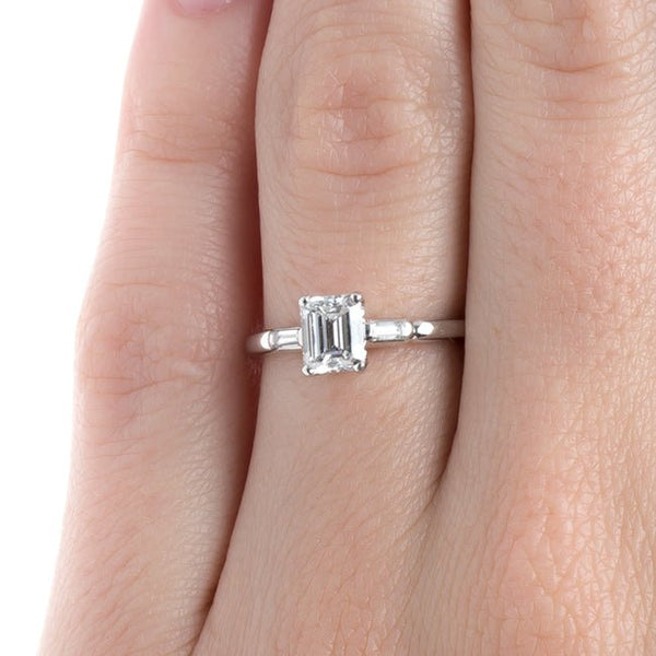 Wonderfully Classic Mid-Century Engagement Ring with Sparkling White Diamond | Covington from Trumpet & Horn
